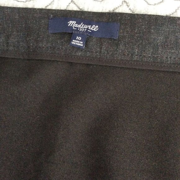 Madewell, Size 10, Charcoal Gray Skirt, Excellent Condition. With Pockets! - Picture 5 of 6